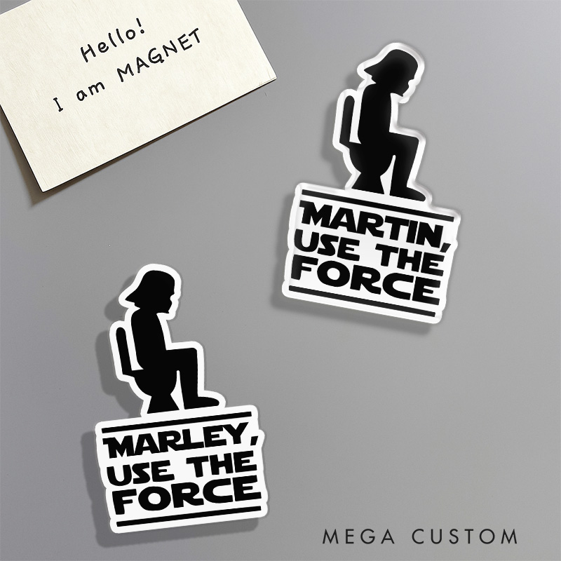 Personalized Use The Force Fridge Magnets Funny Geek Magnets for Movie Lovers Fridge Decal