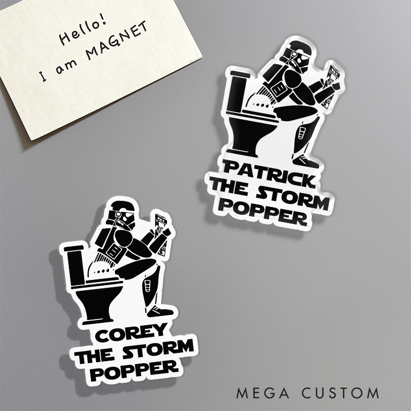Personalized The Storm Popper Fridge Magnets Funny Geek Magnets for Movie Lovers Fridge Decal