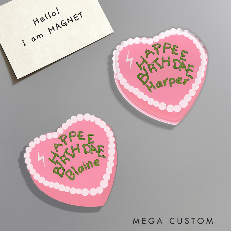 Personalized Birthday Cake Magic Movie Fridge Magnets Magic Movie and Book Magnets for Film Lovers Book Worms Fridge Decal Birthday Gifts