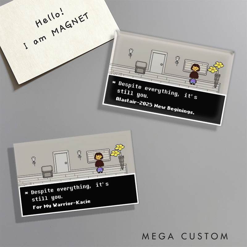 Personalized It's Still You Pixel Game Fridge Magnets Positive Video Game Magnets Motivational Game Fridge Decal