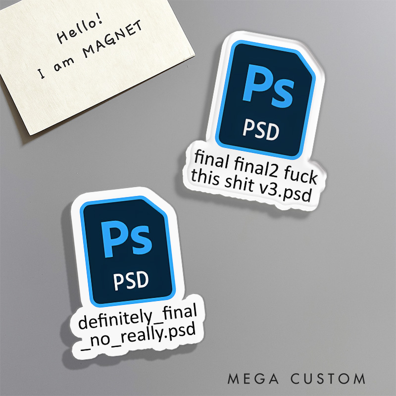 Personalized Graphic Designer Fridge Magnets Illustration Art Magnets Funny File Fridge Decal