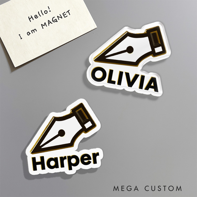 Personalized Graphic Designer Pen Fridge Magnets Illustration Art Magnets Funny Fridge Decal