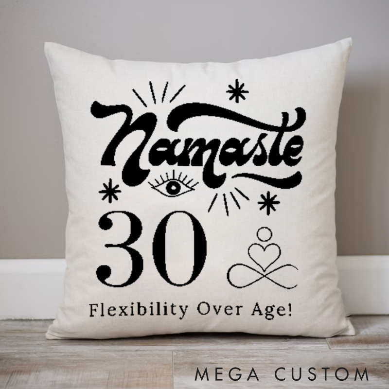 Personalized "Namaste" Pillows Meditation Pillows Yoga Pillows Gift  Idea for Yoga Lover