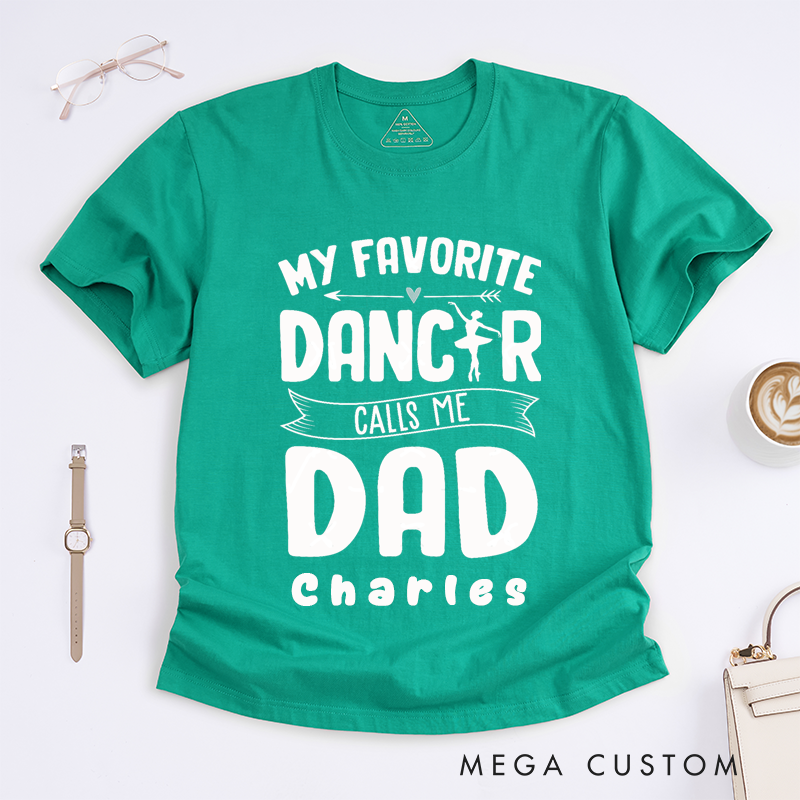 Personalized Ballet Dance T-Shirt Custom Name Dance Parent Appreciation Tee Unique Present for Men Women