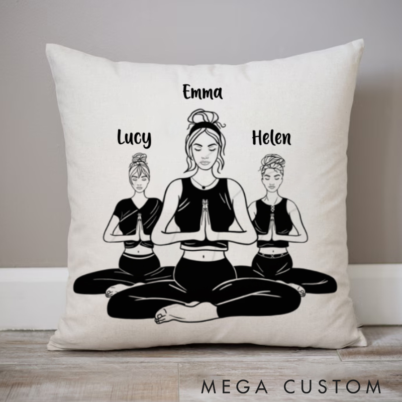 Personalized Meditation Pillows Yoga Companion Pillows Yoga Pillows Gift  Idea for Yoga Lover