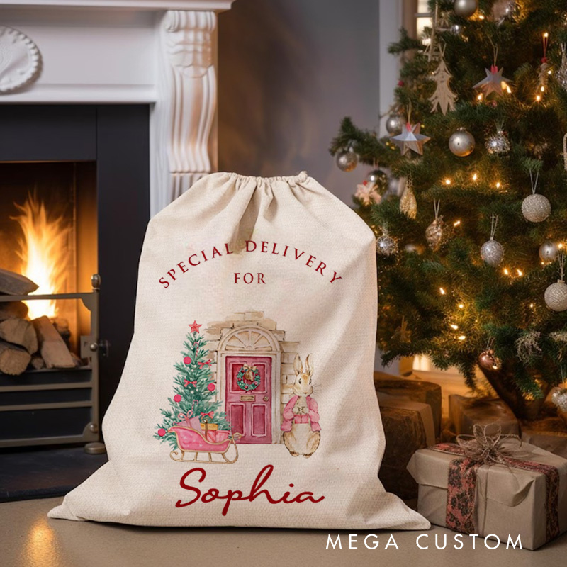 Personalised Baby First Christmas Santa Sack Christmas Toy Sack Xmas Gifts for Baby