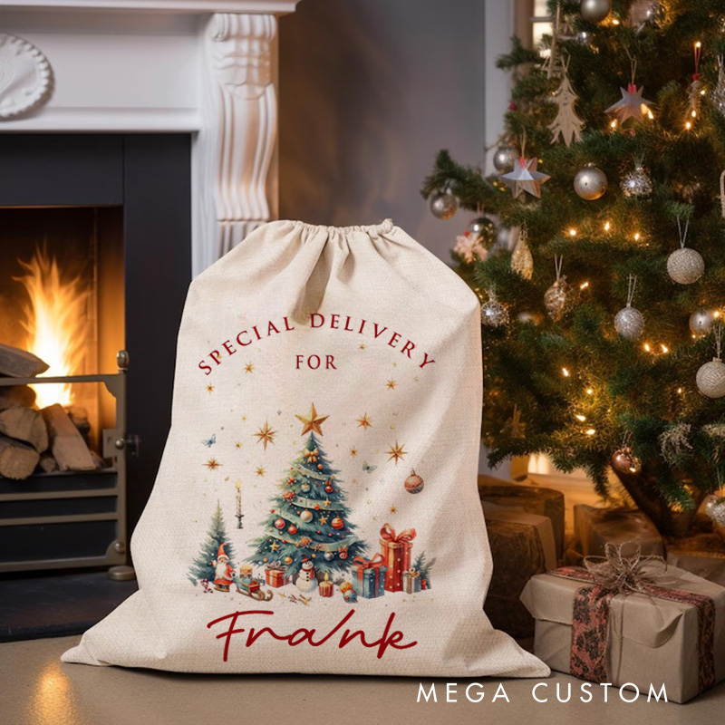 Personalised Baby First Christmas Santa Sack Christmas Eve Bag Xmas Gifts for Baby