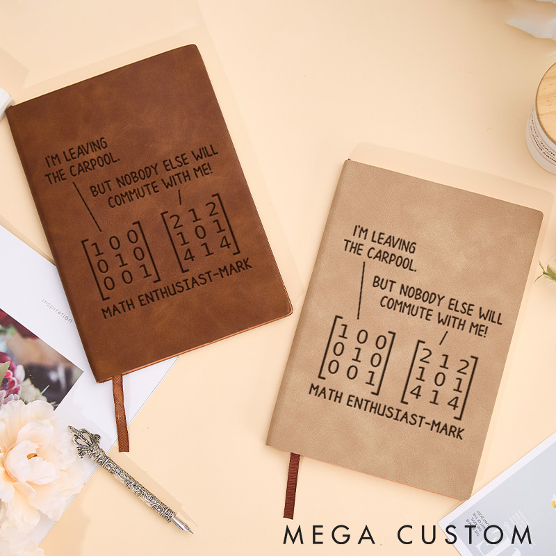 Personalized Math Enthusiast Notebook Science Physics Lovers Journal Gift for Geek Nerd