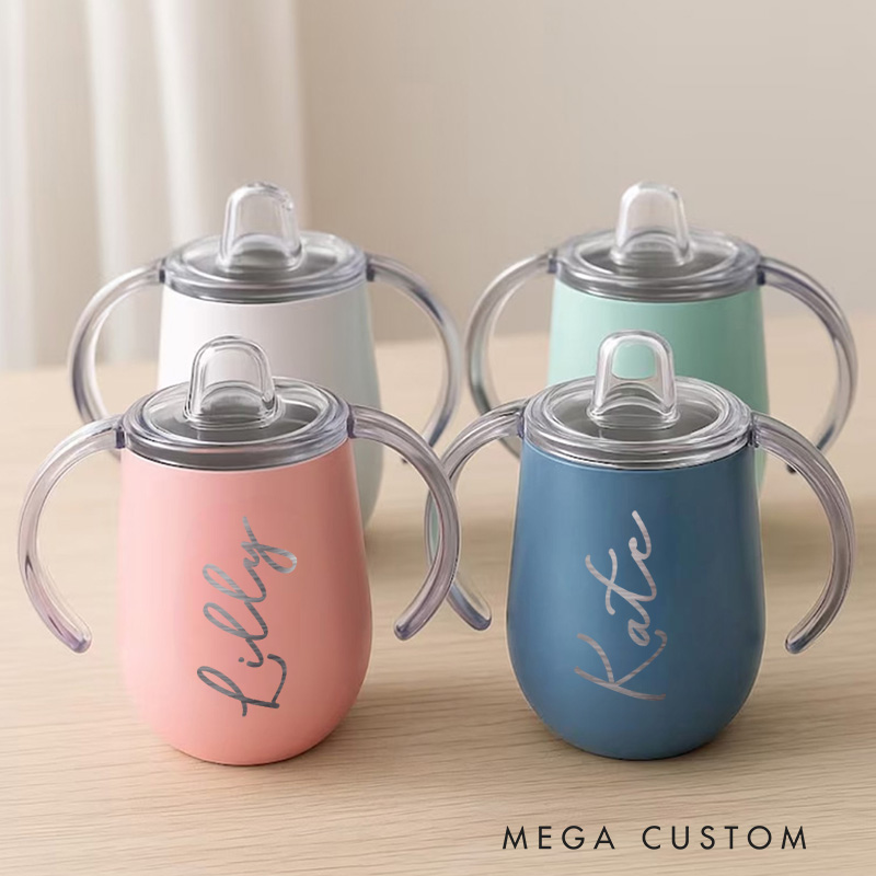 Personalised Sippy Cup with Name Baby Training Cup Baby Birthday Gif Baby Boy or Girl Gift
