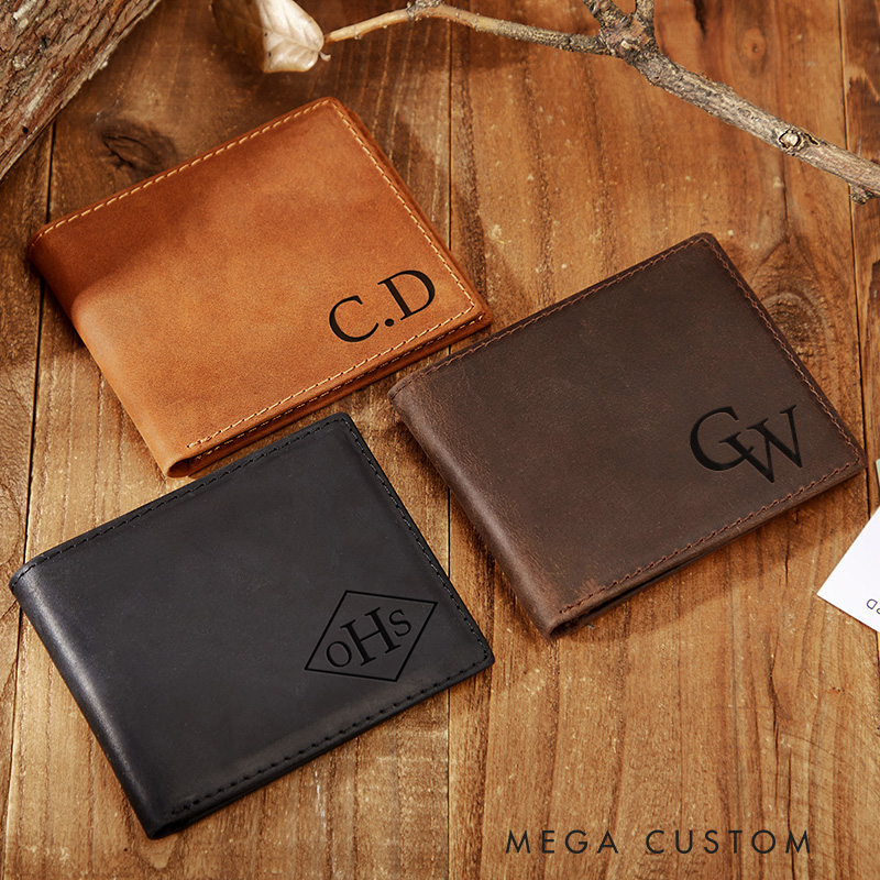 Personalized Mens Leather Boyfriend Gift for Men Gift for Dad Anniversary Gift for Him