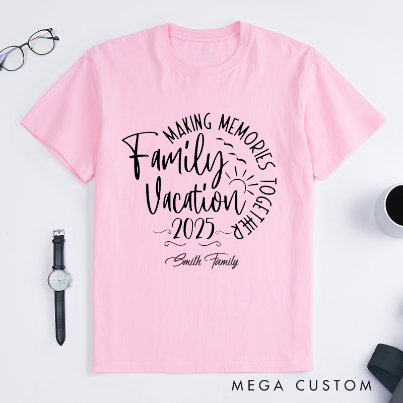 Personalized Family Vacation Classic T-Shirts Traveling Lovers Shirt Gift for Travel Lovers Family Holiday Tshirt