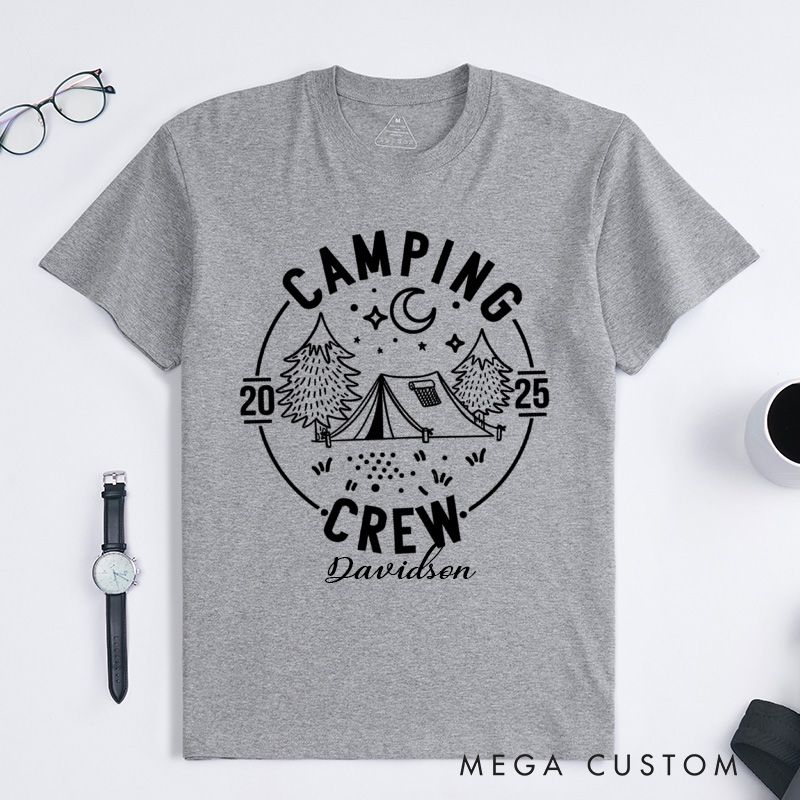 Personalized Camping Crew Classic T-Shirts Gift for Traveling Lovers Travel Lovers Tee Camp Lover Gift