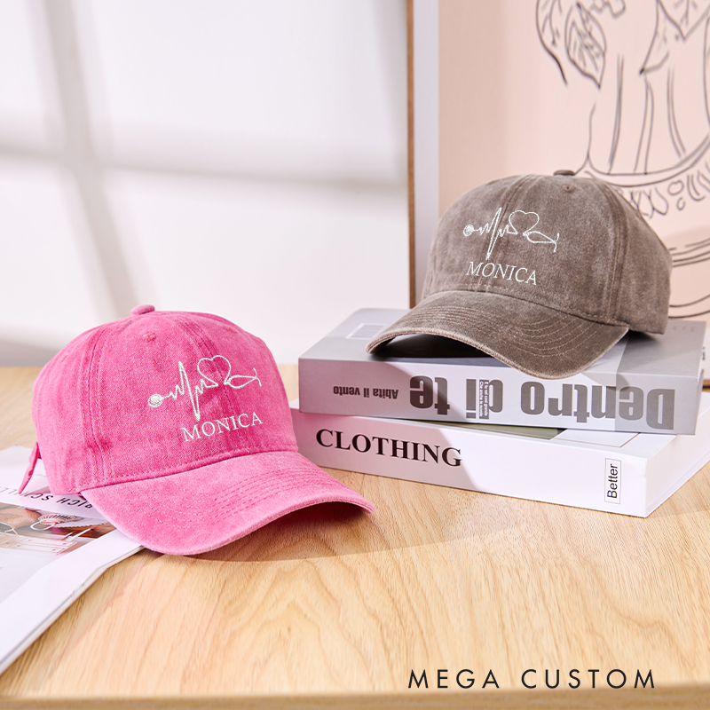 Personalized Caps for Nurse Embroidered Baseball Cap Medical Worker Hat Custom Nurse Gift Nurse Appreciation Hat