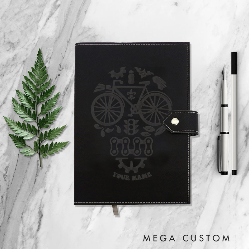 Personalized Bicycle Notebook Journals for Outdoor Adventures Riding Cycling Biking Enthusiasts