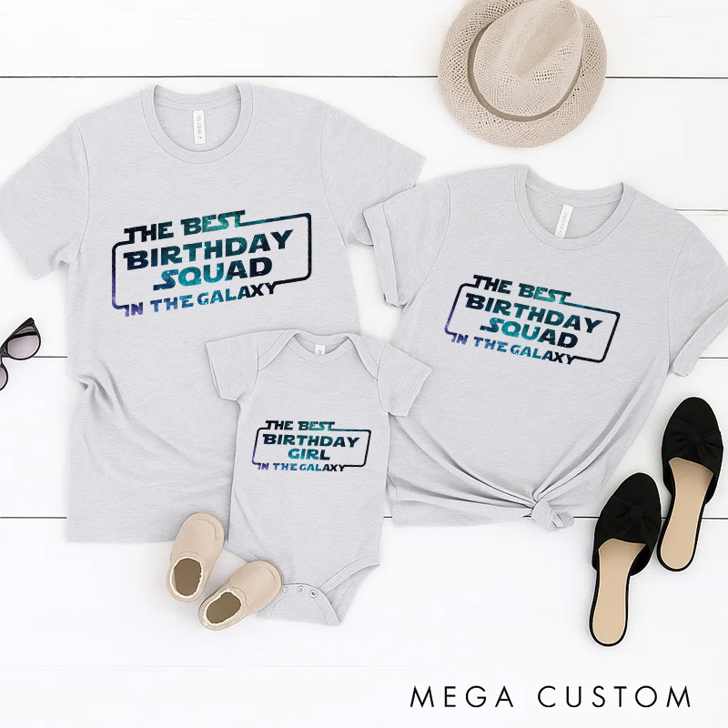 Personalized Birthday Party Family T-Shirts Birthday Funny Friend Matching Tshirt for Movie Lovers