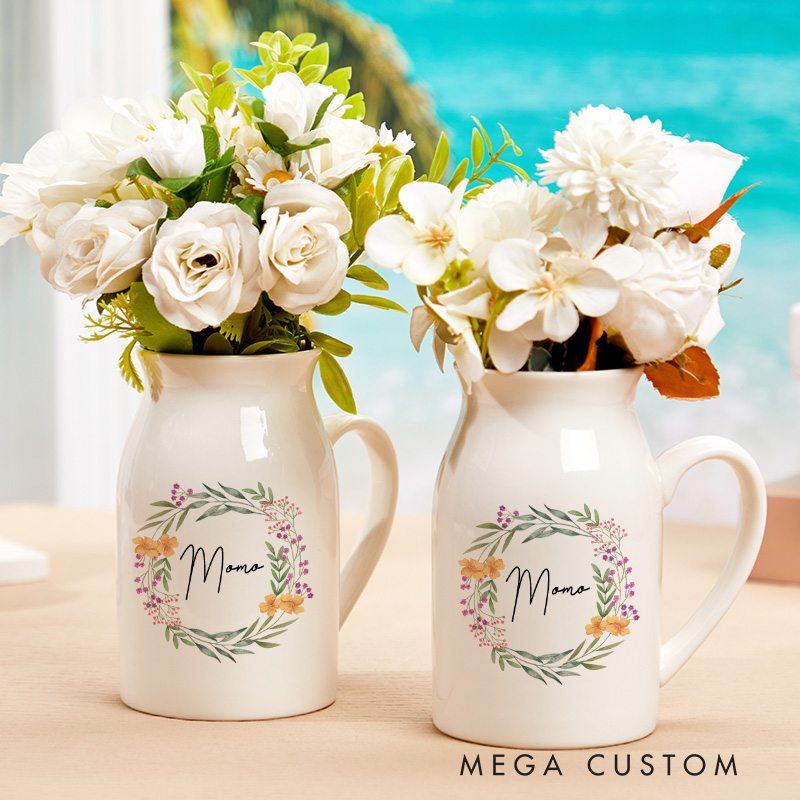 Personalised Flower Vase Mothers Day Gift Mothers Day Vase Gifts for Mum