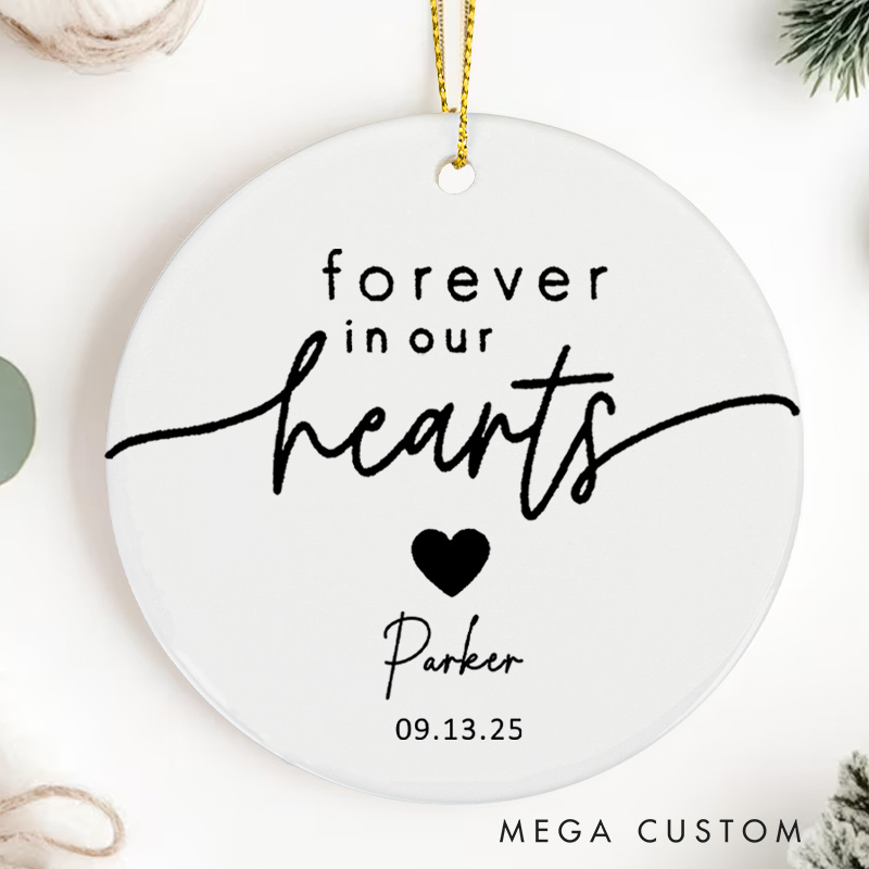 Personalized Baby Loss Ornament Infant Loss and Miscarriage Ornament for Christmas Tree Stillborn Angel Sympathy Gifts 