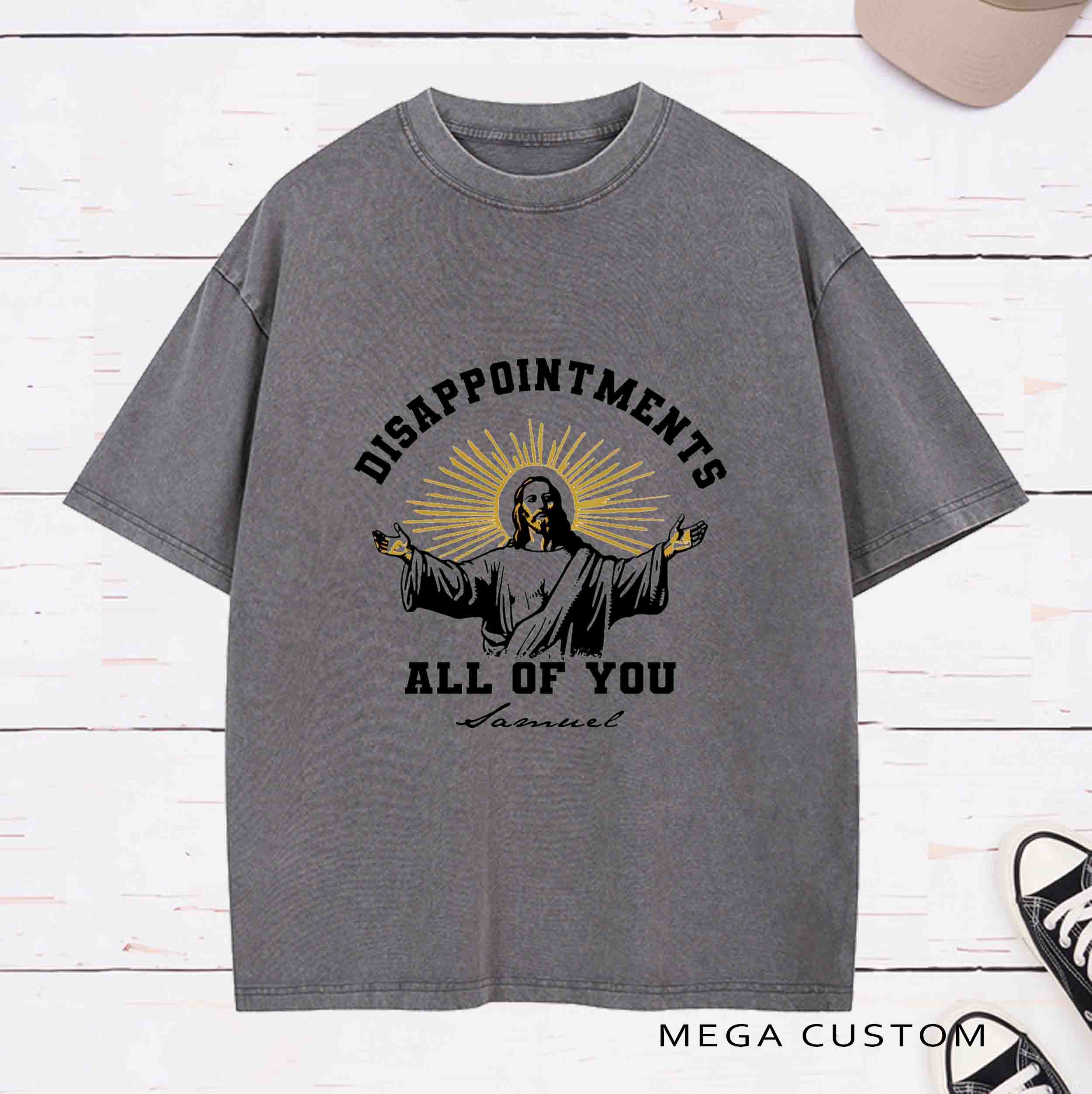 Personalized Character Disappointments All of You Washed T-Shirt  with Name Easter Gift for Christian   