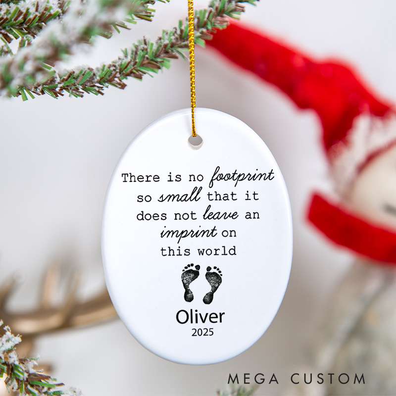 Personalized Baby Loss Ornament Memorial Baby Ceramic Ornament Baby in Heaven Keepsake Miscarriage Memorial for Angel Baby