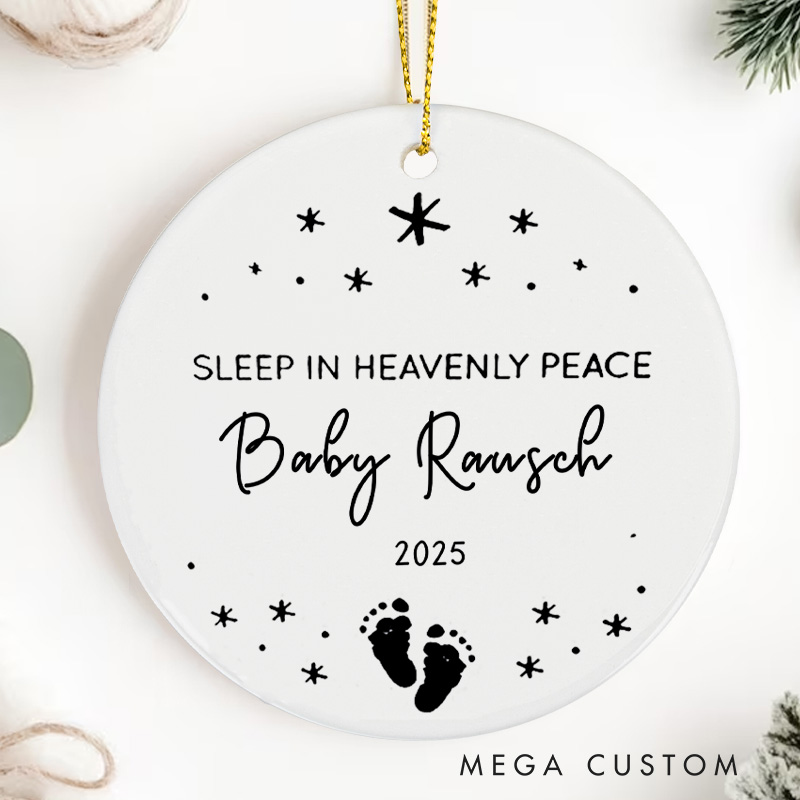 Personalized Angel Baby Ornament Miscarriage Remembrance Ornament Infant Loss Ornament Stillborn Baby Memorial Ornament Pregnancy Loss Gift