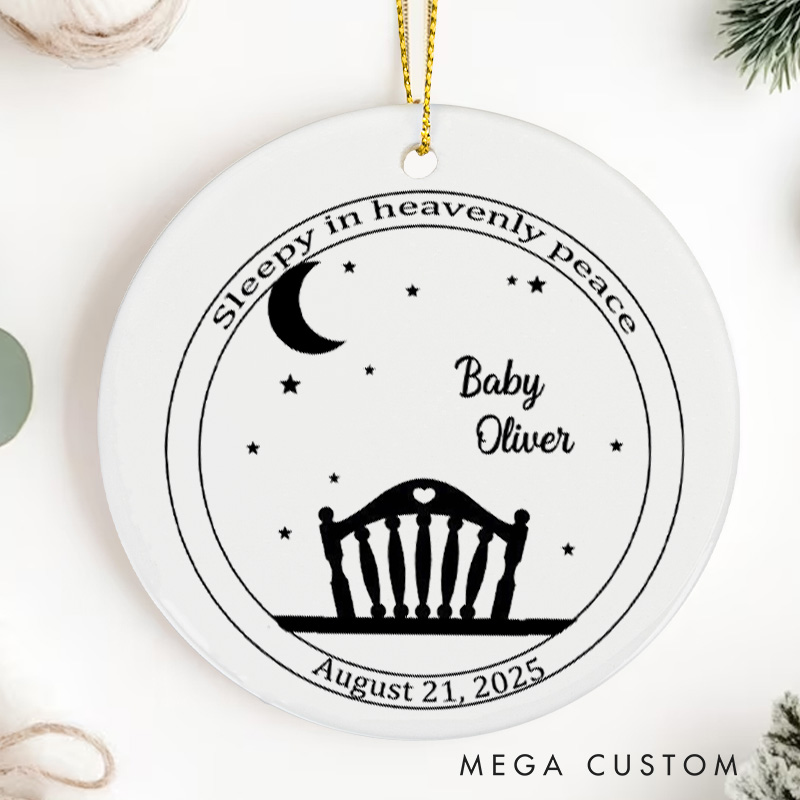 Personalized Baby Memorial Ornament Infant Loss Miscarriage Gift  Angel Baby Keepsake Sympathy Gift Stillbirth Remembrance