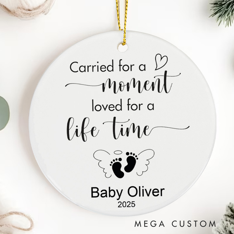 Personalized Miscarriage Ornament Memorial Gift Infant Loss Miscarriage Present for Mothers Baby Sympathy Gift Christmas Ornaments