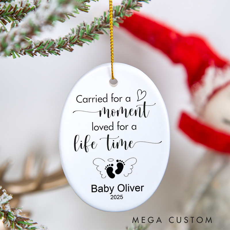 Personalized Miscarriage Ornament Memorial Gift Infant Loss Miscarriage Present for Mothers Baby Sympathy Gift Christmas Ornaments