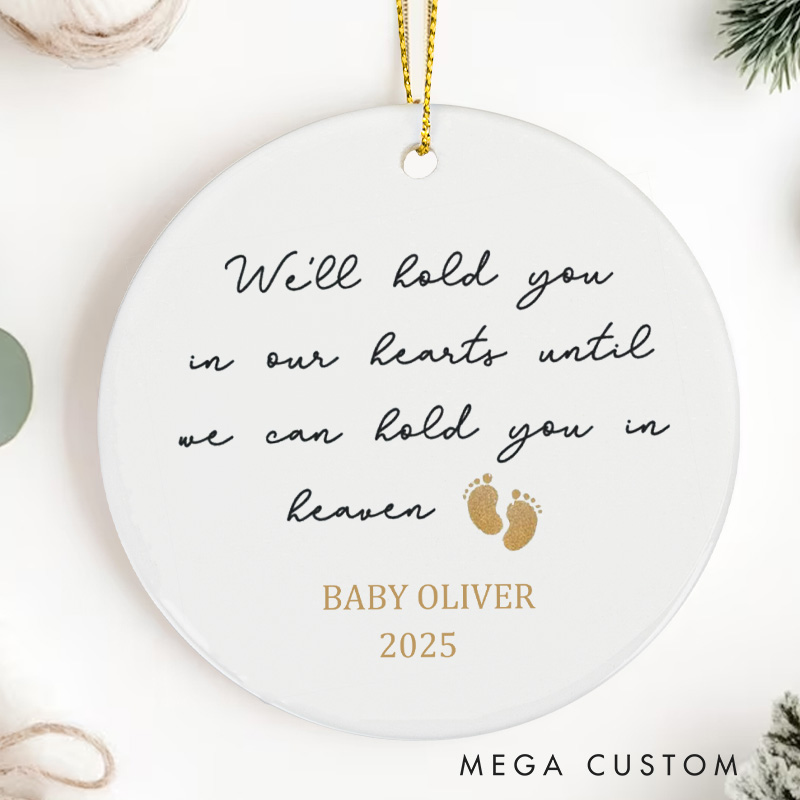 Personalized Miscarriage Ornament Loss of Baby Sympathy Gifts Baby Memorial Gifts Pregnancy Baby Loss Gifts Ceramic Memorial Ornament