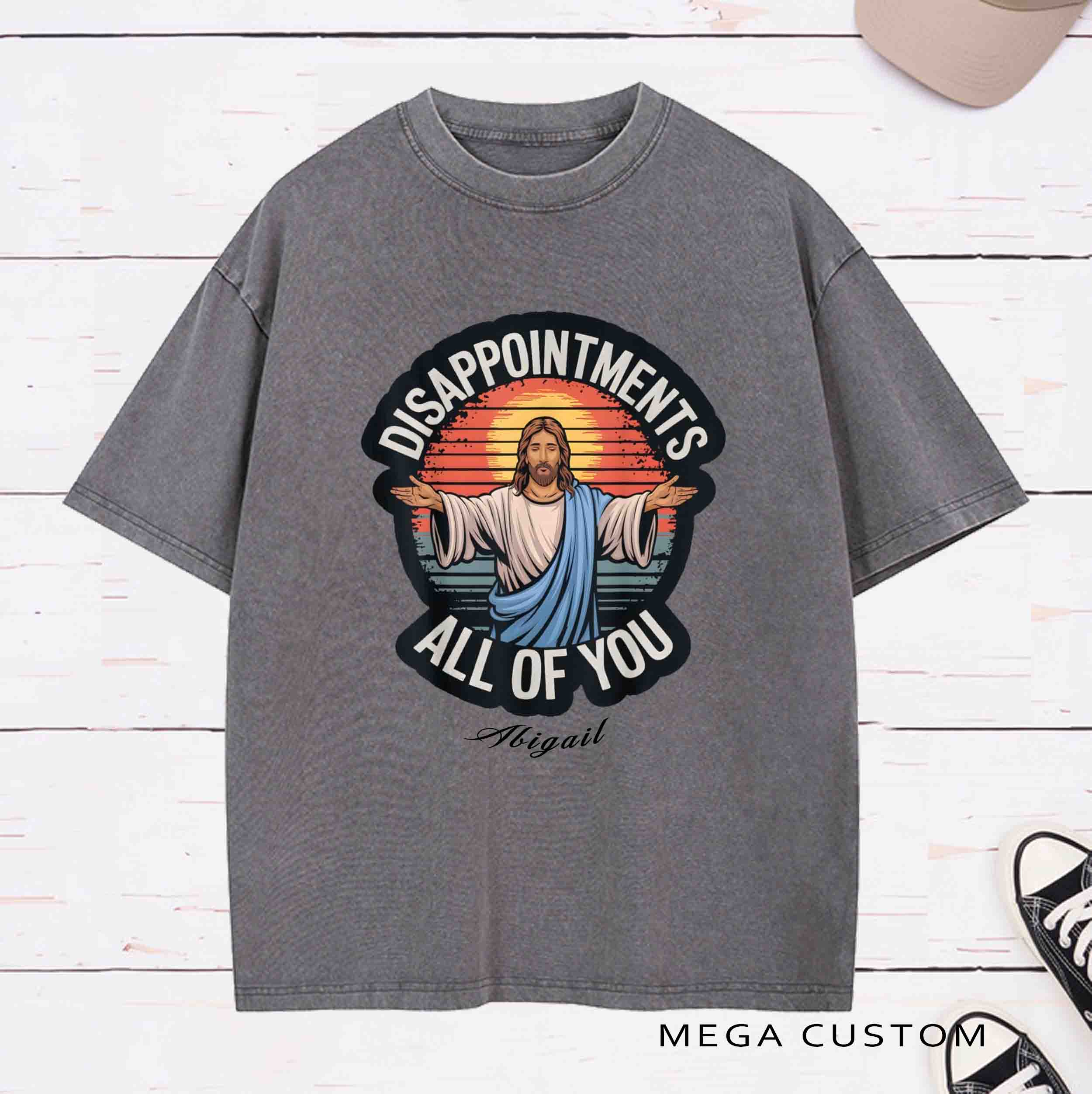 Personalized Character Disappointments All of You Washed T-Shirt with Name Easter Party Gift for Christian   