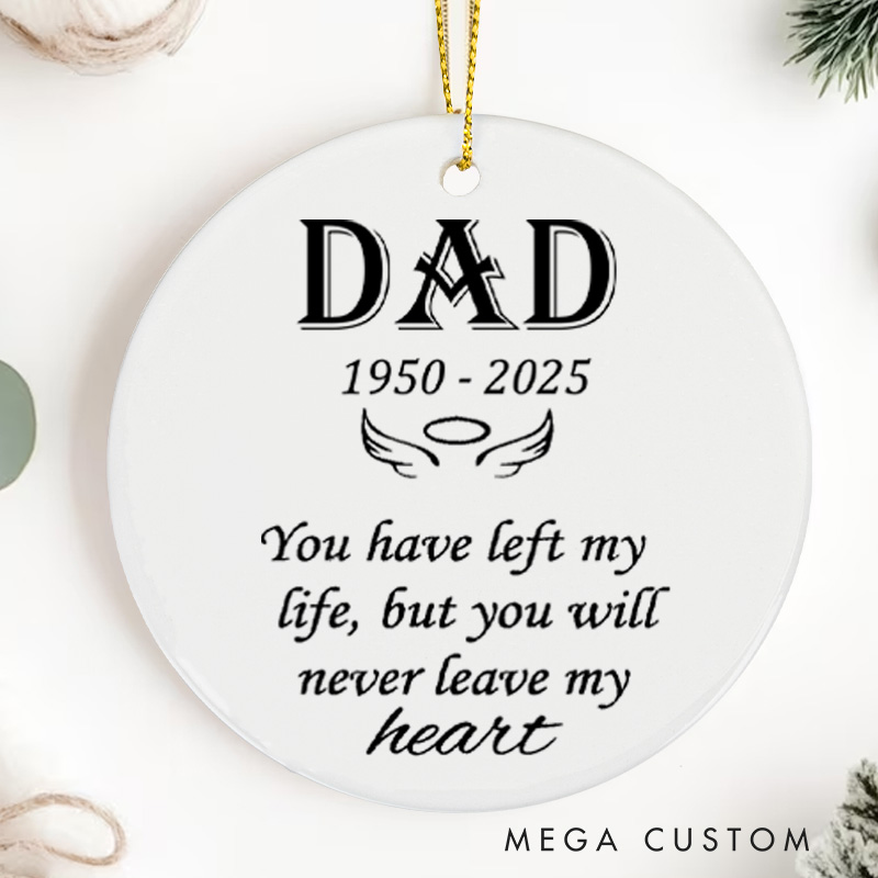 Personalized Memorial Ornament for Loss of Loved One Bereavement Memorial Keepsake in Loving Memory Gifts Ceramic Christmas Ornaments