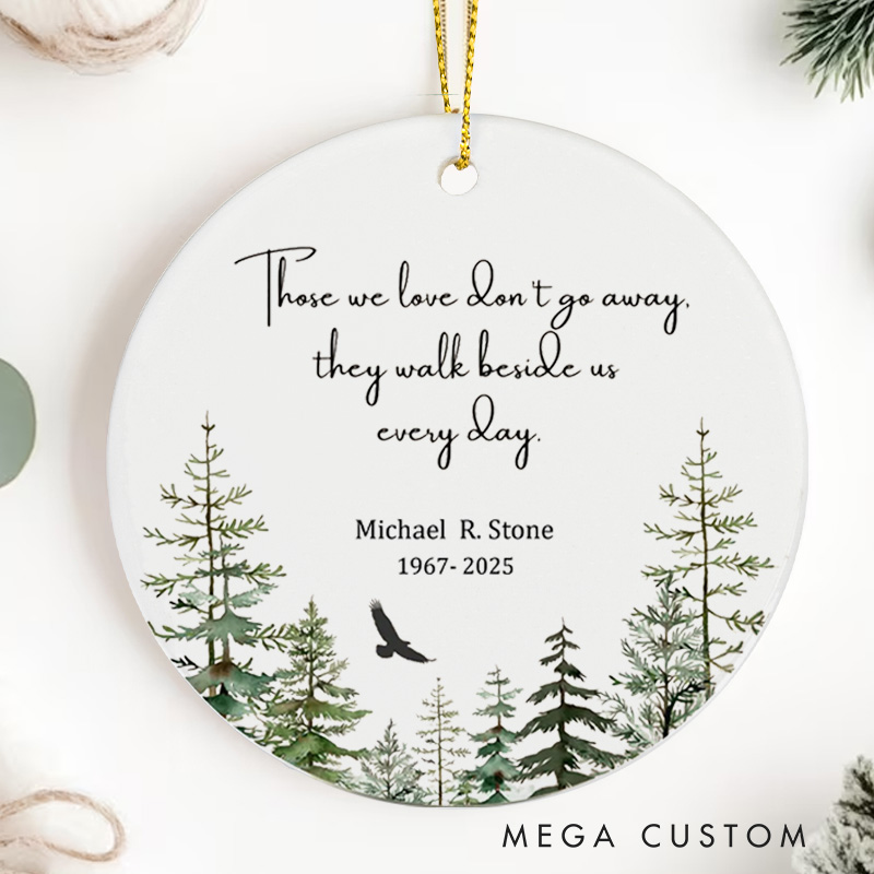 Personalized Memorial Ornament Custom Memorial Ornament for Photo Loved One Bereavement Keepsake in Loving Memory Gifts