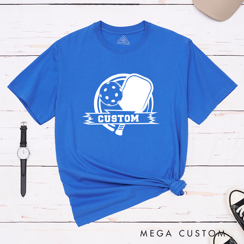 Personalized Pickleball T-Shirt with Customize Your Design Number or Text - Play with Style and Pride