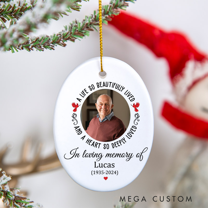 Personalized Photo Memorial Ornament Sympathy Bereavement Gift for Loss of Loved One I'm Always With You Ornament Keepsake