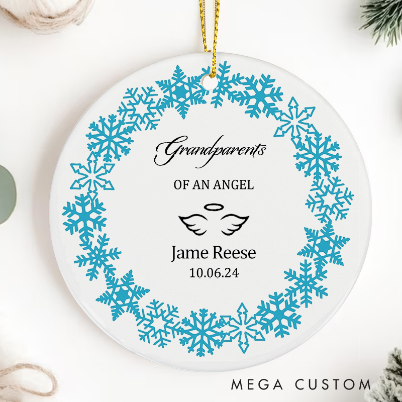 Personalized Miscarriage Ornament Infant Loss Keepsake for Christmas Tree Baby Memorial Gift Stillborn Angel Sympathy Gifts