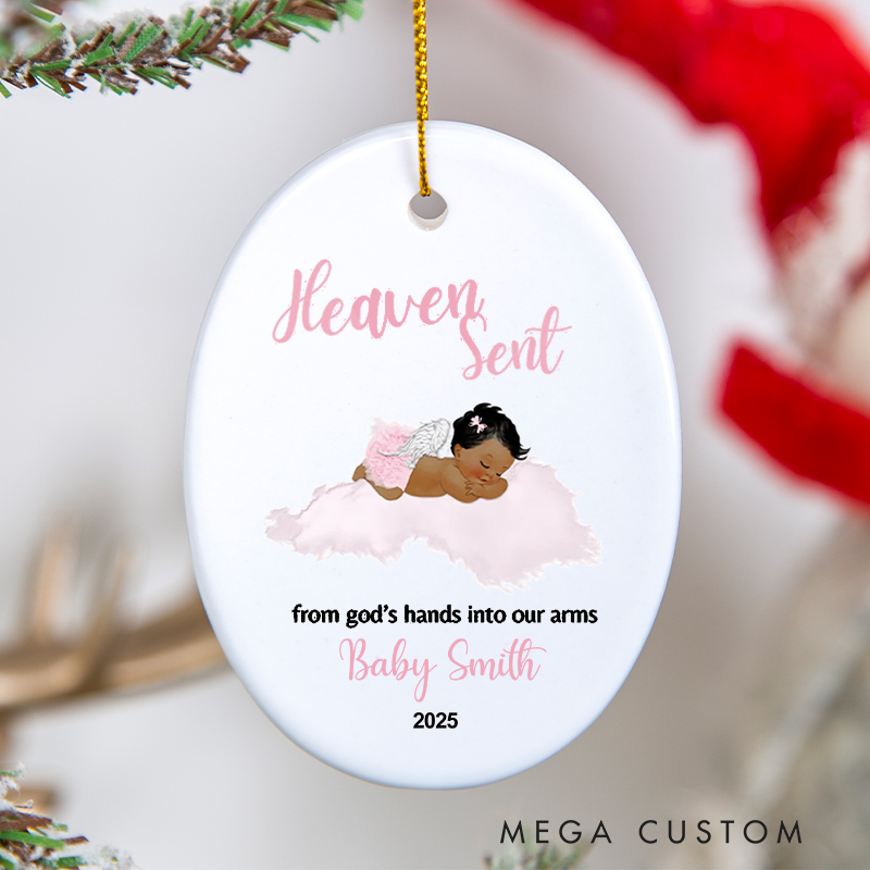 Personalized Miscarriage Ornament Miscarry Baby in the Sky Memorial Gift Custom Angel Baby Keepsake Grief Loss Support Holiday Gift