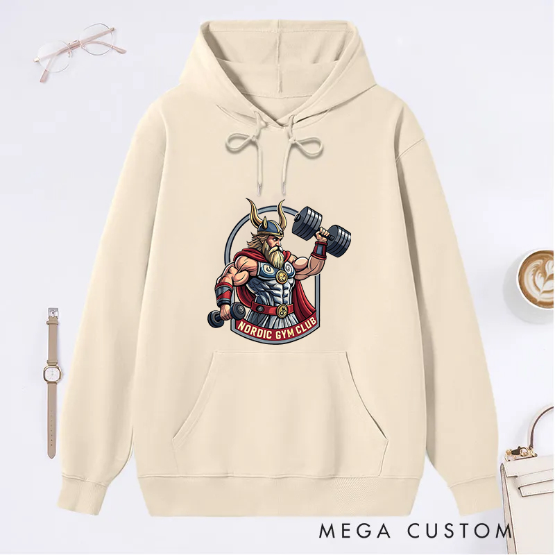 Personalized Fitness Classic Hoodies with Warrior Design for Fitness Enthusiasts Bodybuilders and Gym Lovers