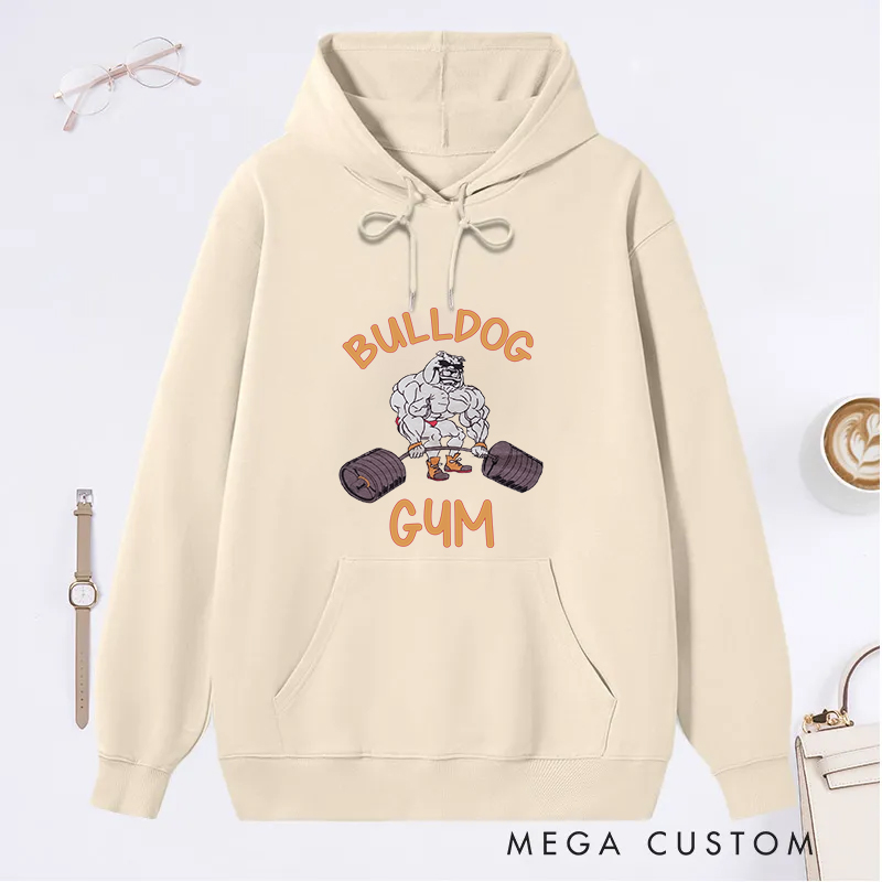 Personalized Fitness Classic Hoodies with Cartoon Design for Fitness Enthusiasts Bodybuilders and Gym Lovers