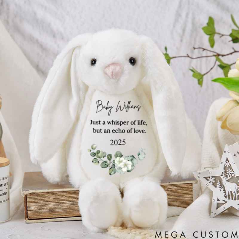 Personalized Baby Loss Bunny Miscarriage Memorial Soft Toy Keepsake Bereavement Gift Baby Loss Stuffed Animal Sympathy Gift Still Born Gifts