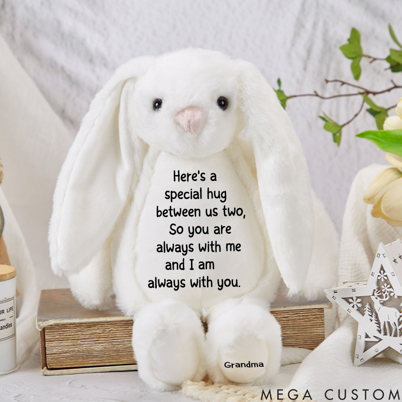Personalized Memorial Bunny in Loving Memory Gift for a Grieving Child Children's Stuffed Animal  Special Keepsake from a Loved One