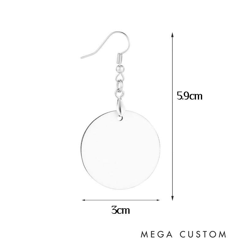 Personalized Mandala Lotus Earrings Custom Name Boho Jewelry Gift Acrylic Earrings for Yoga Lover