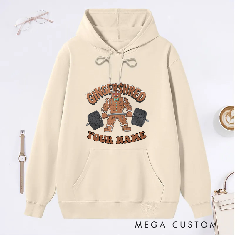 Personalized Gym Classic Hoodies with Creative Bread Design for Fitness Enthusiasts Bodybuilders and Gym Lovers