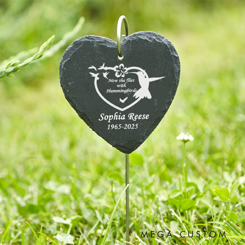 Personalized Grave Marker for Loss of Loved One Outdoor Memorial Plaque Remembrance Stone Memorial Garden Stone Sympathy Plaque Gifts for Memorial