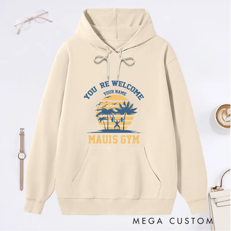 Personalized Fitness Classic Hoodies with Tropical Design for Fitness Enthusiasts Bodybuilders and Gym Lovers