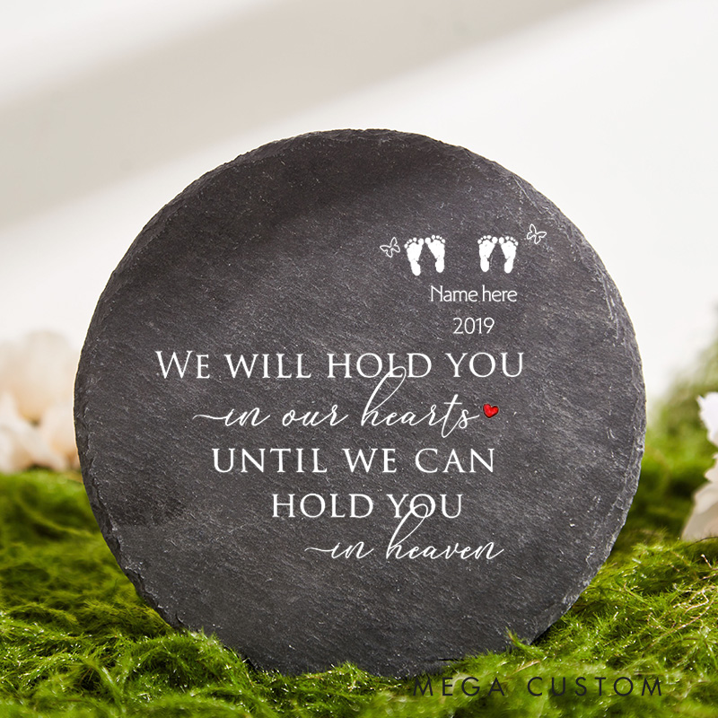Personalized Baby Loss Memorial Stone Outdoor Slate Miscarriage Sympathy Gift Remembrance Grieving Gift Stillbirth Miscarriage Angel Baby Keepsake