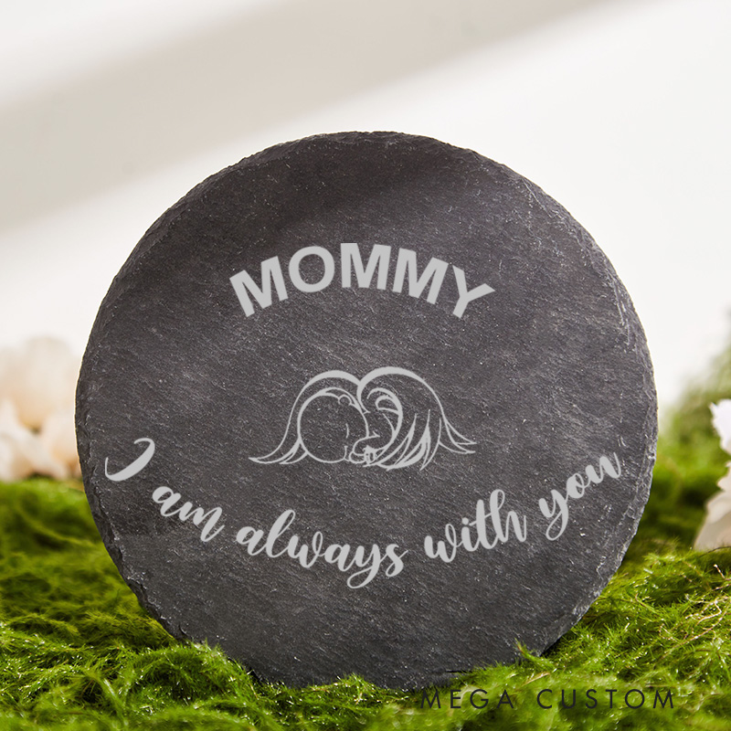 Personalized Angel Baby Memorial Stone Slate Remembrance Stone for Loss of Baby Sympathy Miscarriage Gift for Loss of Infant 