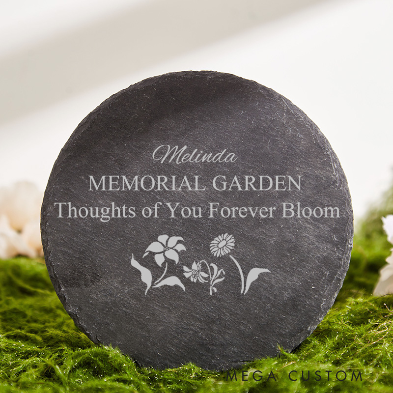 Personalized Memorial Garden Stone for Loss of Loved One Memorial Gift Custom Sympathy Garden Stone in Loving Memory Sympathy Gift Garden Marker 