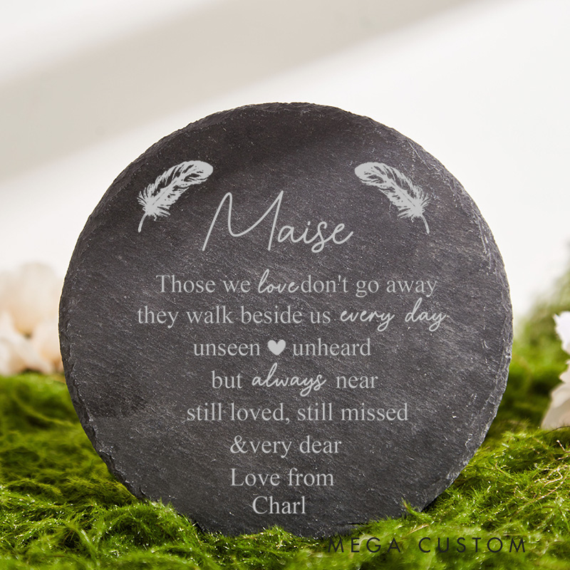Personalized Memorial Stone Sympathy Gift for Loss of a Loved Remembrance Stone for Memorial Garden in Loving Memory Gift Custom Funeral Gift
