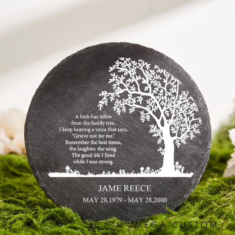 Personalized Memorial Garden Stone Sympathy Gift Decor Those We Love Don't Go Away Memorial Bereavement in Memory of Loss of Loved One Condolence Gift