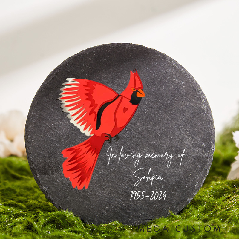 Personalized Memorial Garden Slate Stone Memorial Plaque Sympathy Gifts for Loss of Loved One Remembrance Bereavement Keepsake