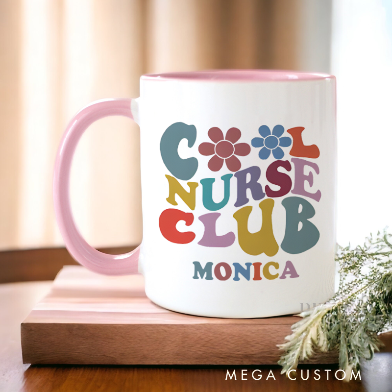 Personalized Nurse Mug Cool Nurse Club Design Coffee Mug Gift